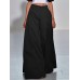 Vintage Solid Full Length Loose Pleating Trousers