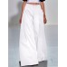 Vintage Solid Full Length Loose Pleating Trousers